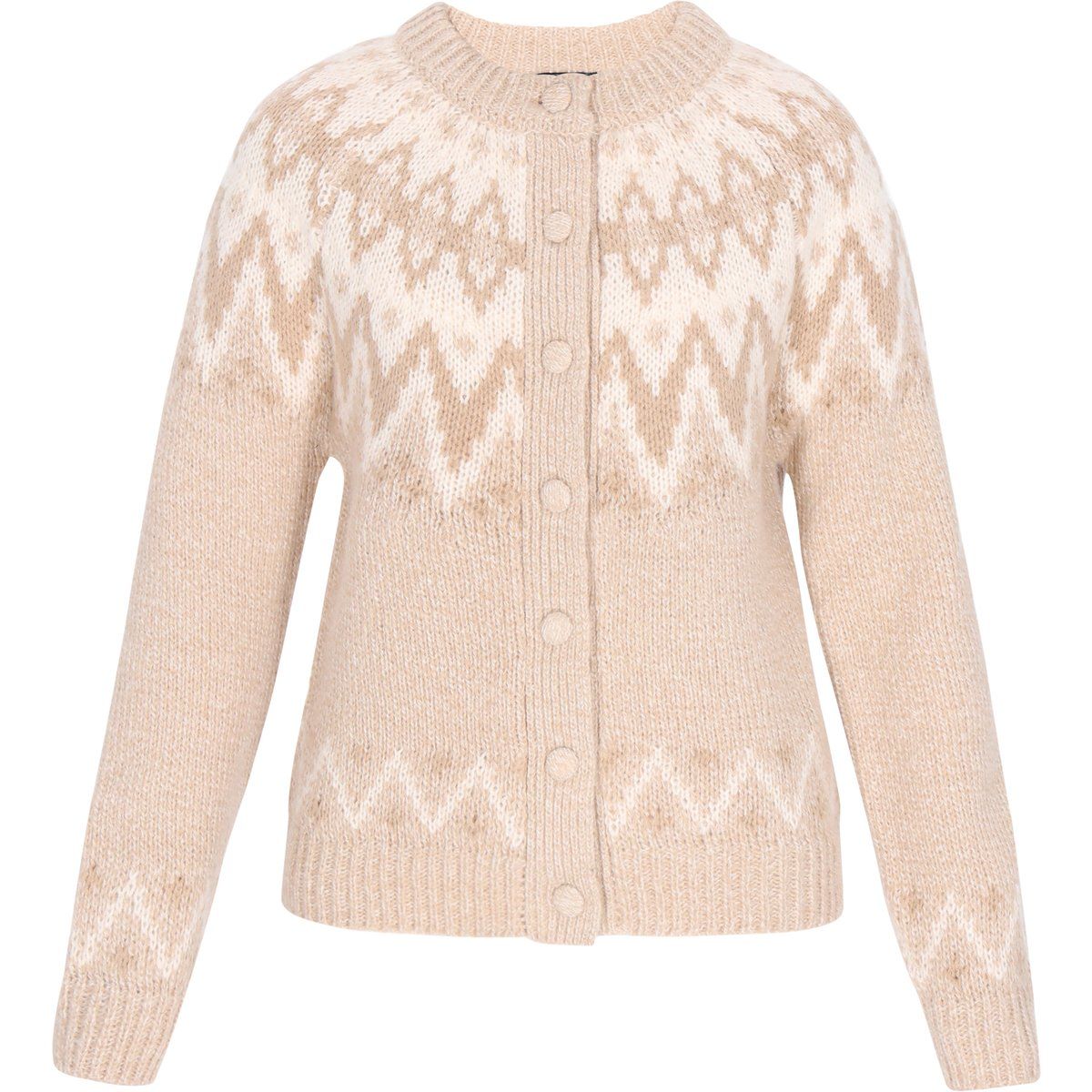 Strickjacke mit traditionellem Norwegenmuster