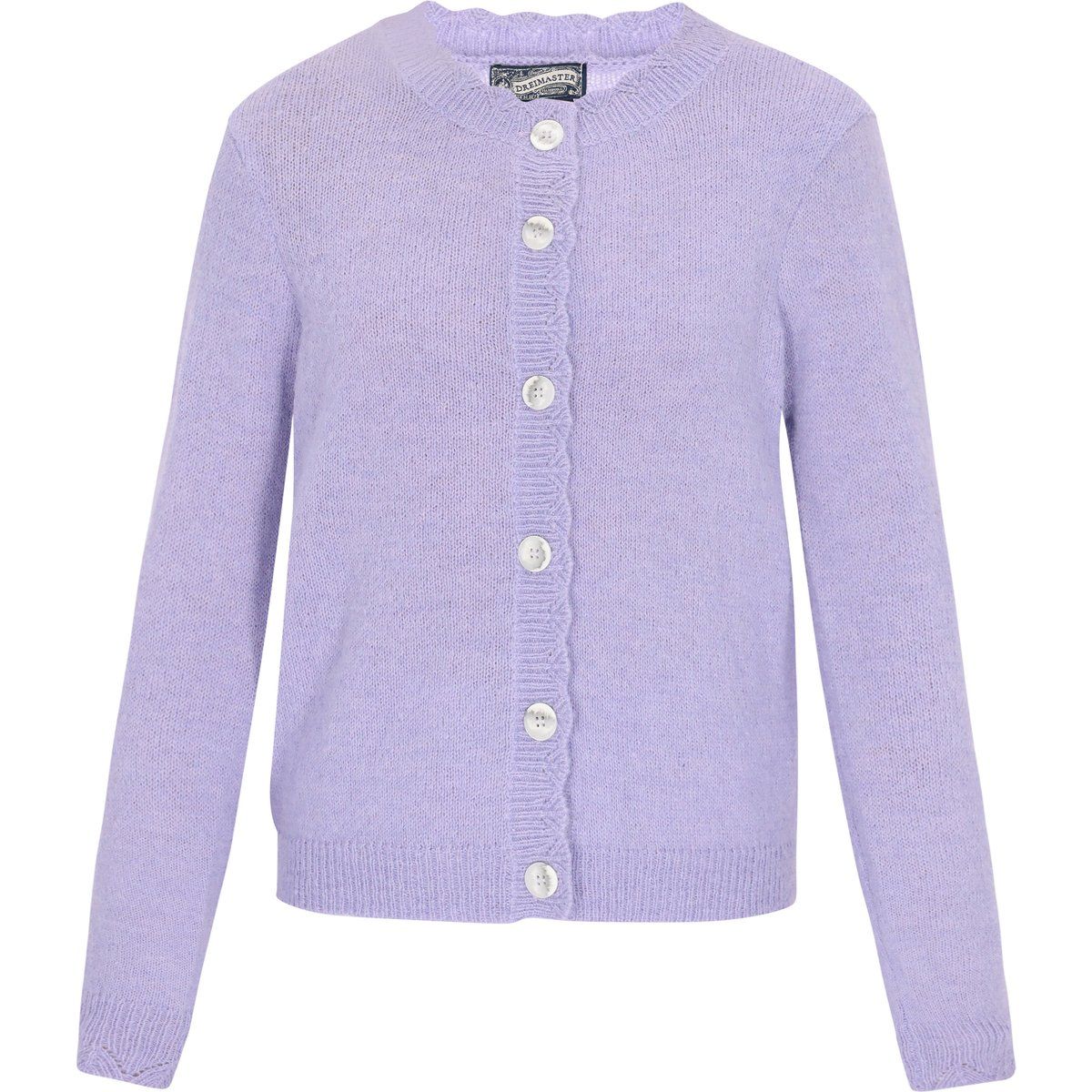 Klassische Strickjacke mit Rundhalsausschnitt