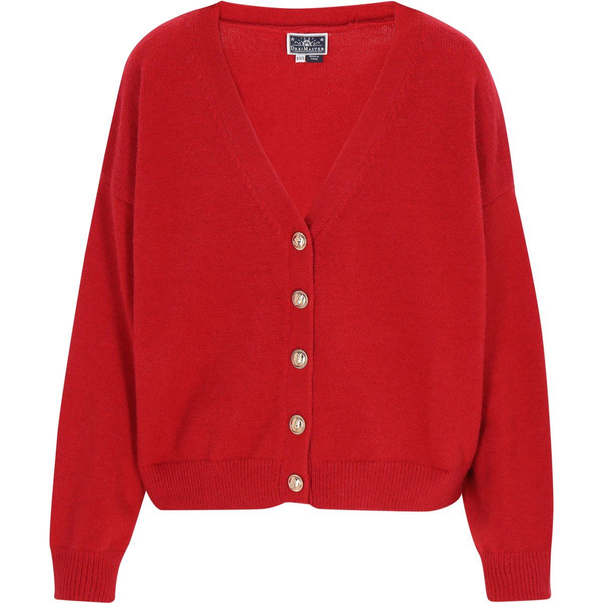 Strickjacke mit V-Ausschnitt
