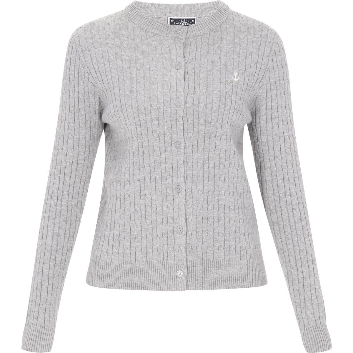 Klassischer Cardigan mit Zopfmuster