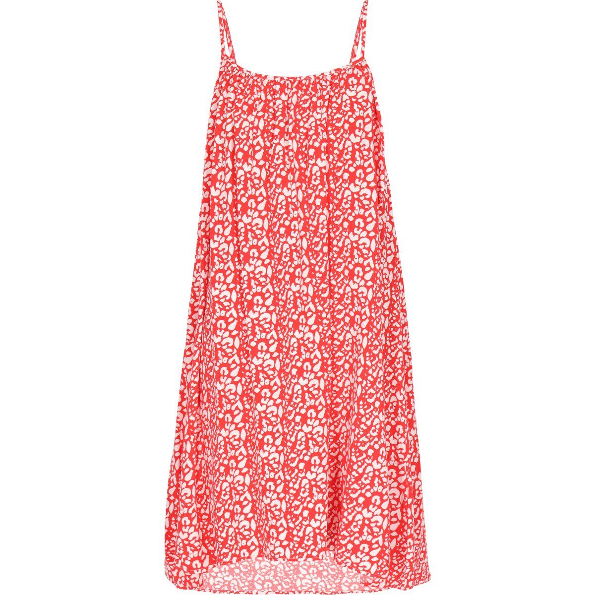 Lockeres A-Linien-Sommerkleid mit Leopardenmuster