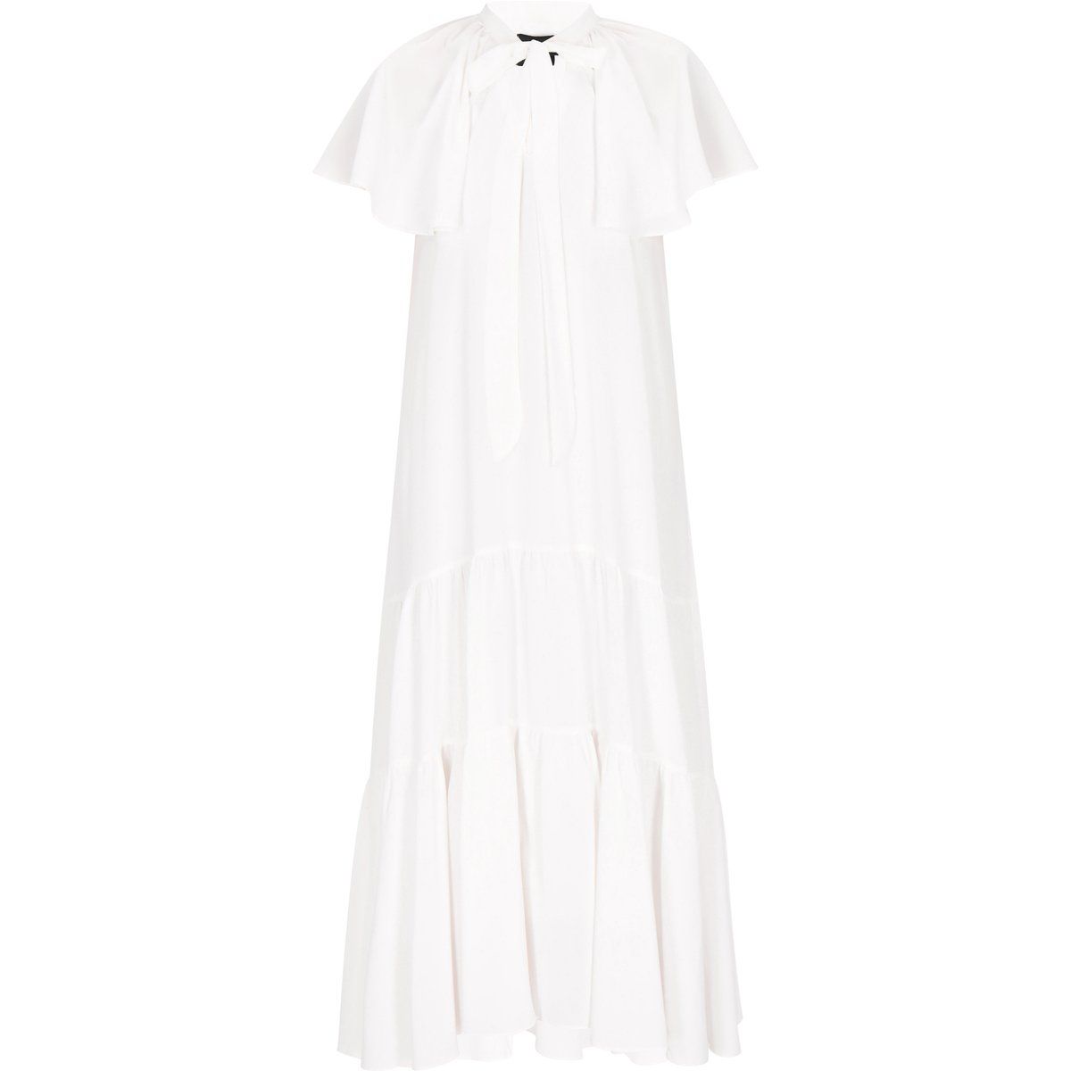 Gestuftes Midikleid mit Schleife