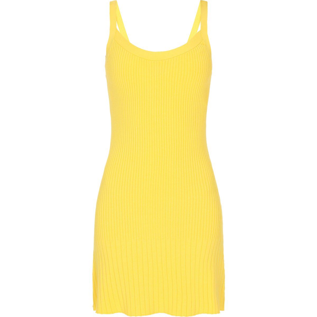 Schmales Rippstrick-Minikleid