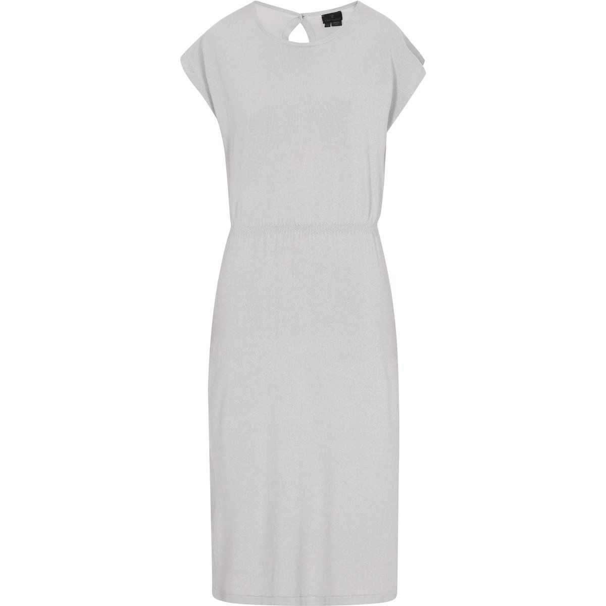 Elegantes strukturiertes Midikleid mit Flügelärmeln