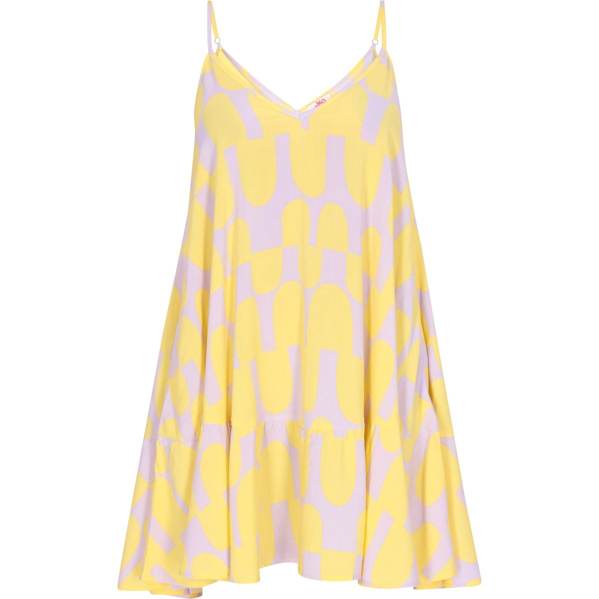 A-Linien-Slipkleid mit abstraktem Muster