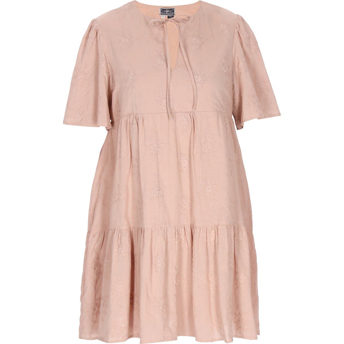 Gestuftes Besticktes Minikleid