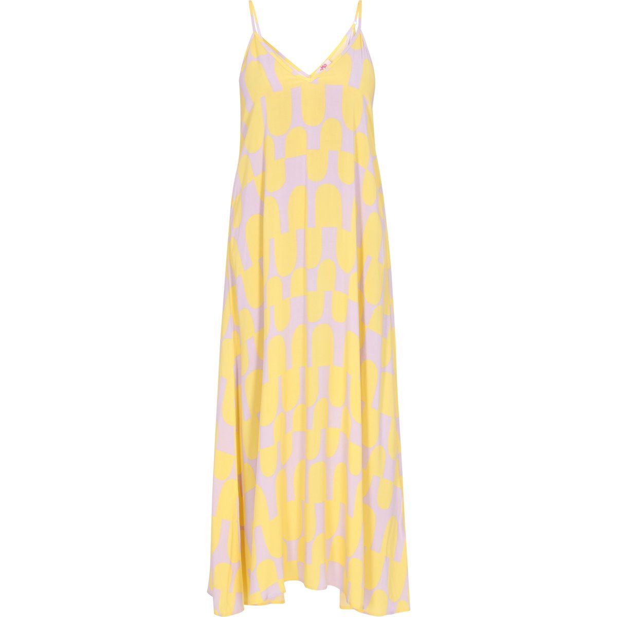 Maxi-Kleid mit abstraktem Print
