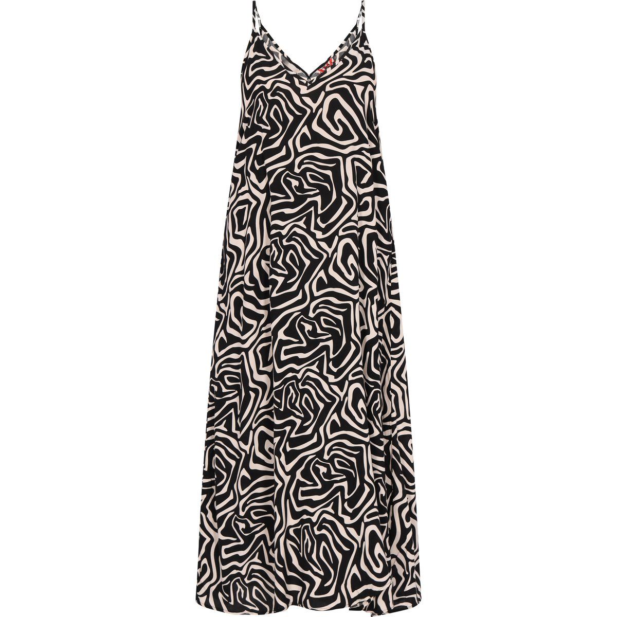 Maxikleid mit abstraktem Print