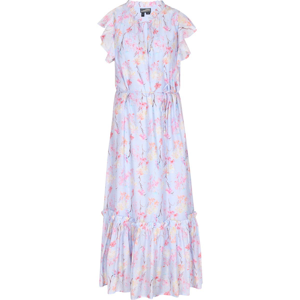 Fließendes Maxikleid mit Blumenmuster