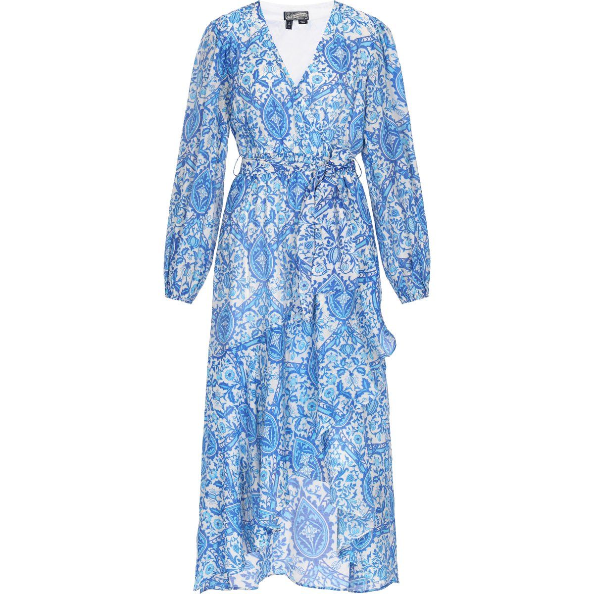 Wickel-Maxikleid mit Paisley-Muster