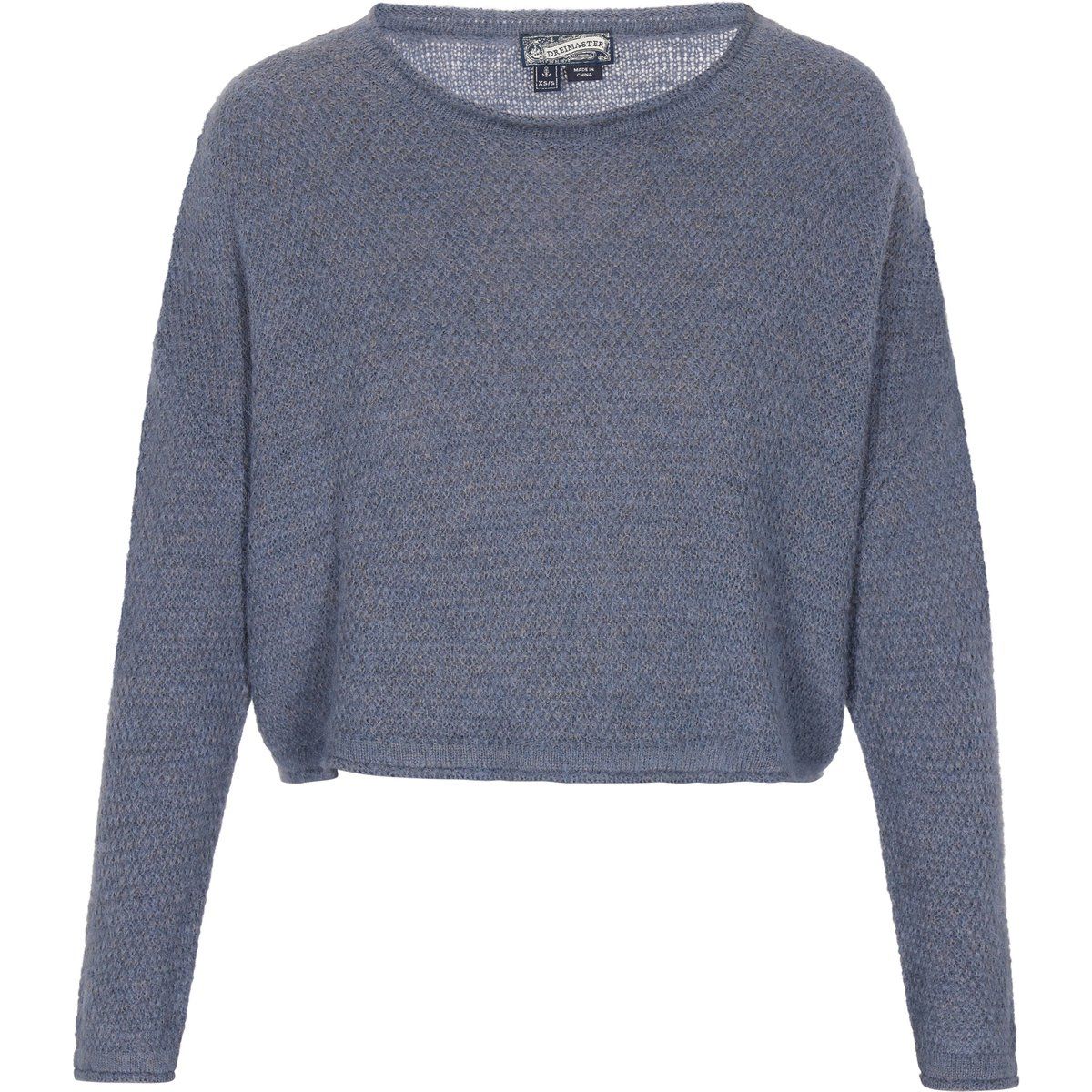 Kurz geschnittener Strickpullover mit Rundhalsausschnitt