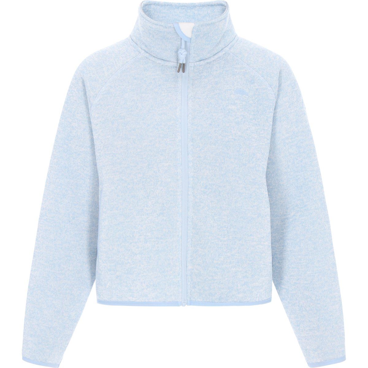 Lässige Fleecejacke mit Melange-Optik