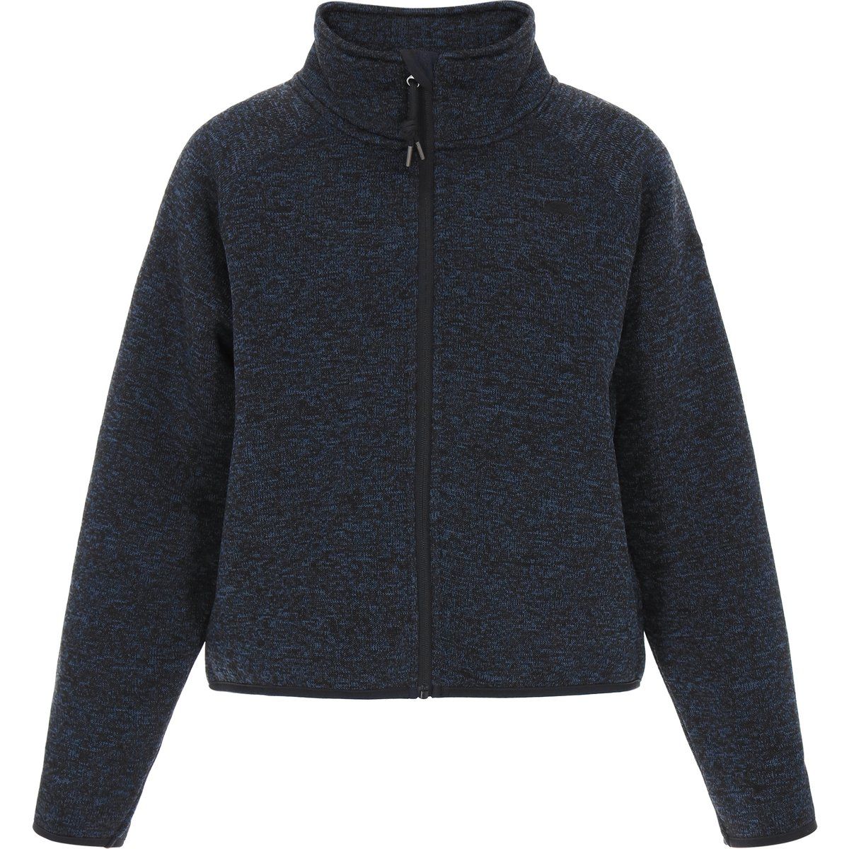 Gemütliche Melange Fleecejacke mit Reißverschluss