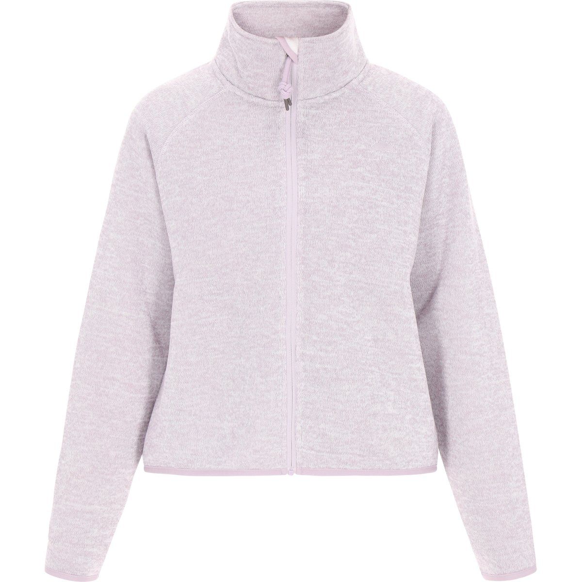 Gemütliche Melange-Microfleece-Jacke mit Reißverschluss