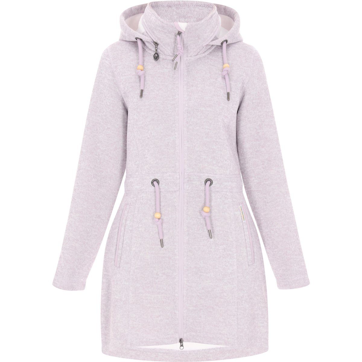Langer Fleece-Parka mit Kapuze