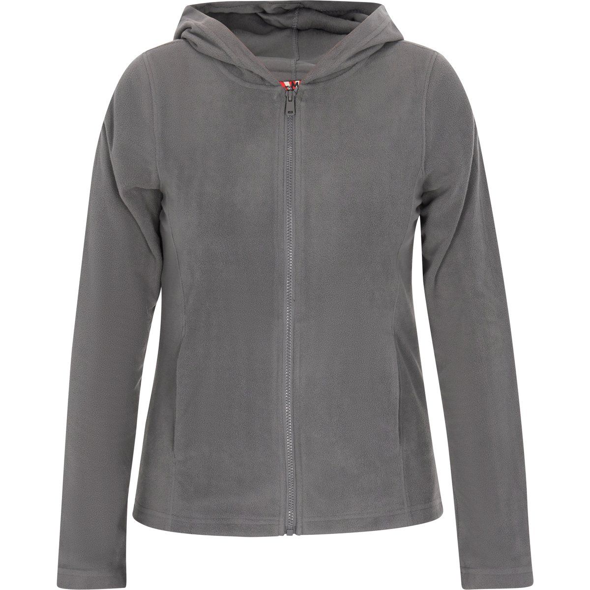 Klassische Fleecejacke mit Kapuze