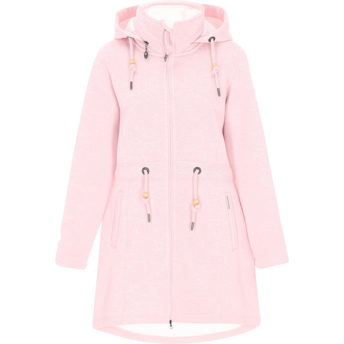Langer Fleece-Parka mit Kapuze