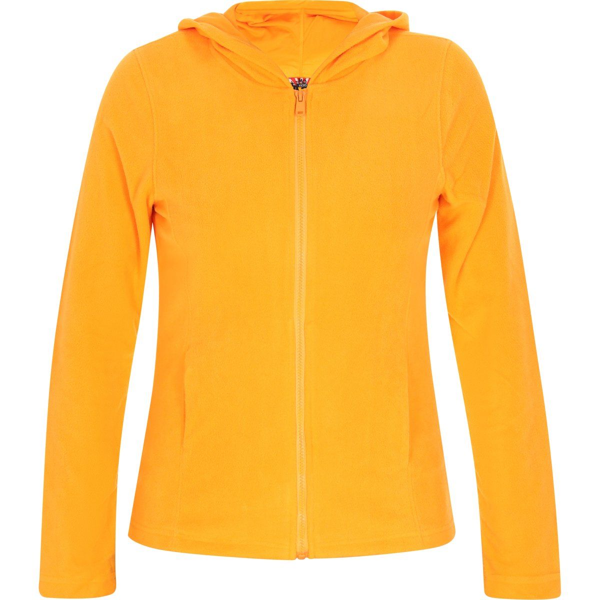 Fleecejacke mit Reißverschluss und Kapuze