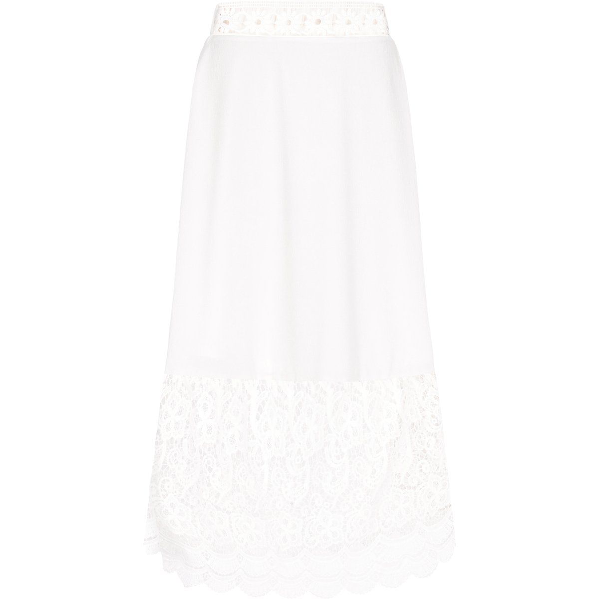 Boho-Maxirock mit floraler Spitze