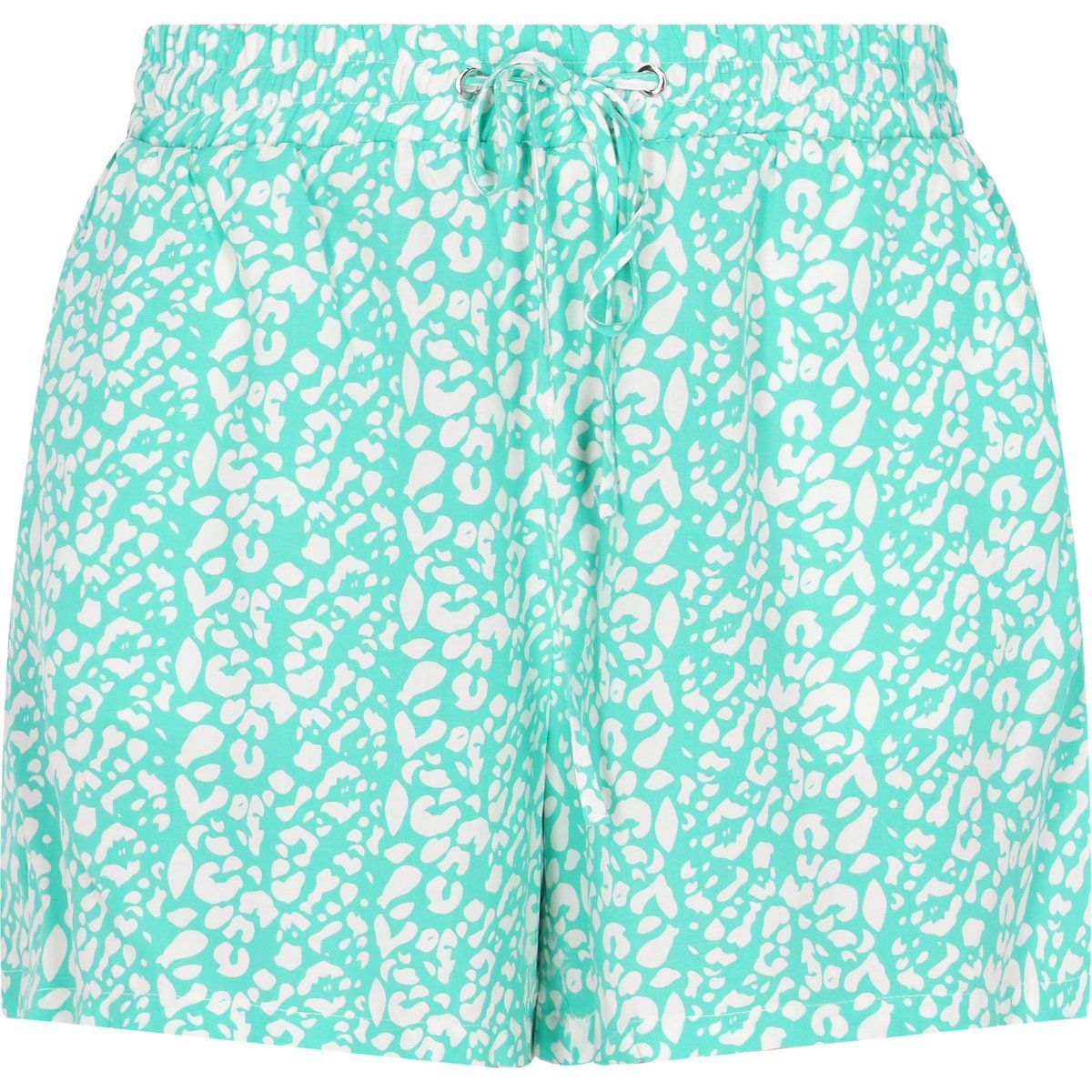 Sommershorts mit Leopardenmuster und Kordelzug