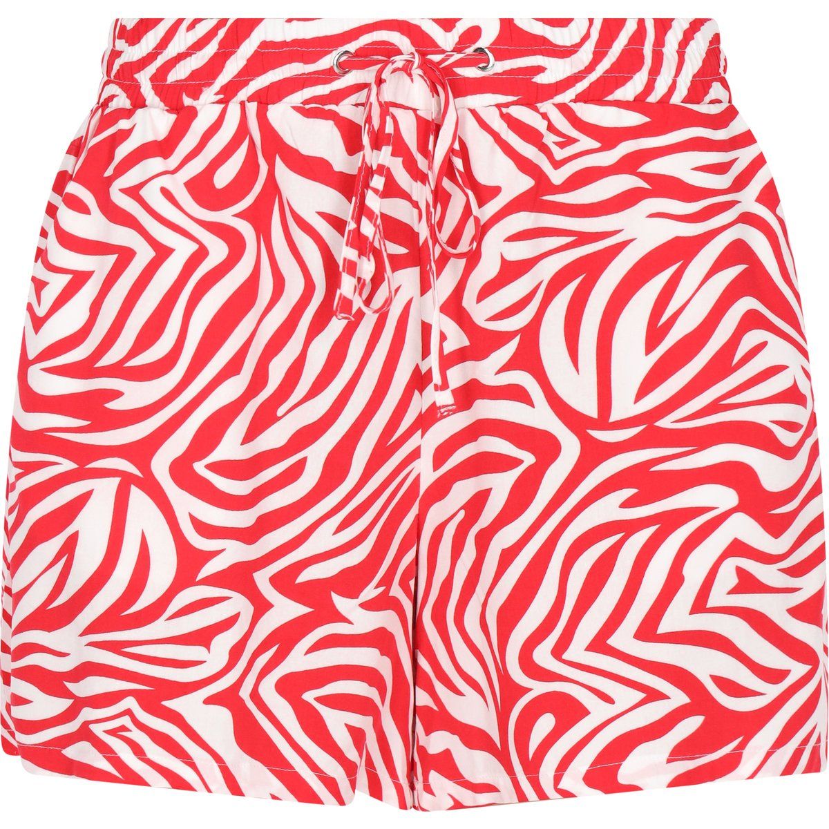 Shorts mit Zebramuster und Kordelzug