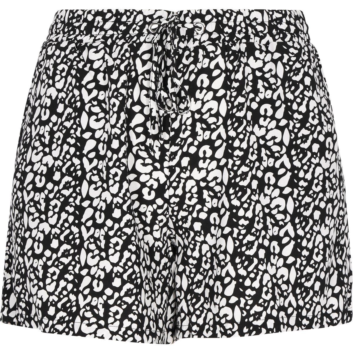Lockere Shorts mit Leopardenmuster