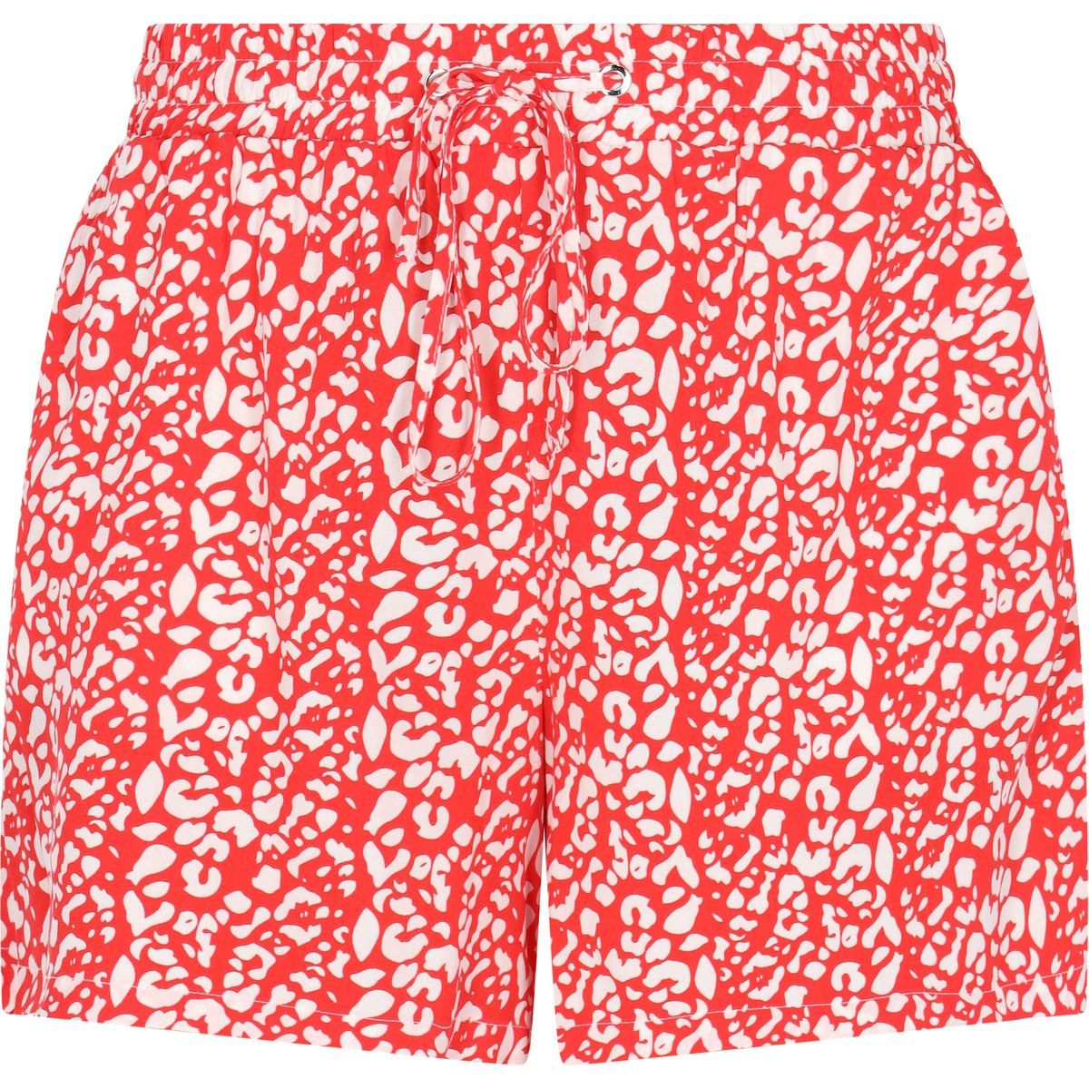 Leopard-Print Shorts mit Kordelzug
