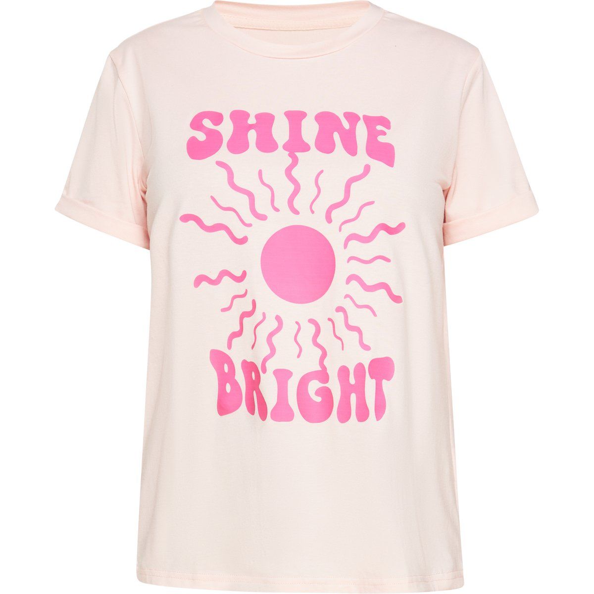 T-Shirt mit Retro-Sonnengrafik-Print