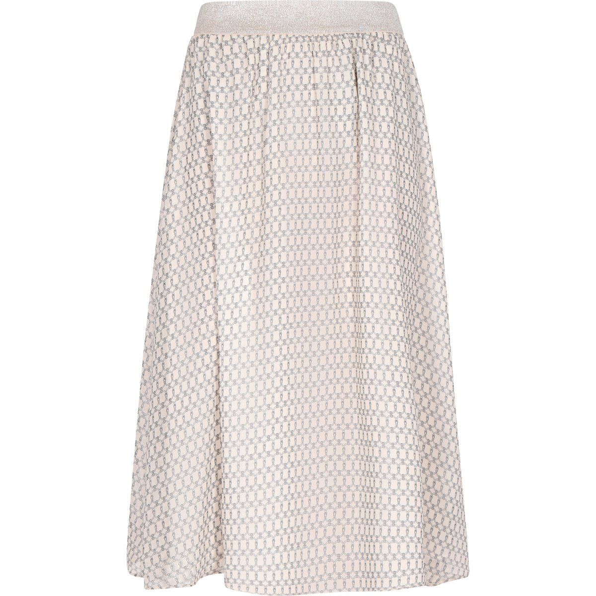 Eleganter Midirock mit Kettengliedermuster