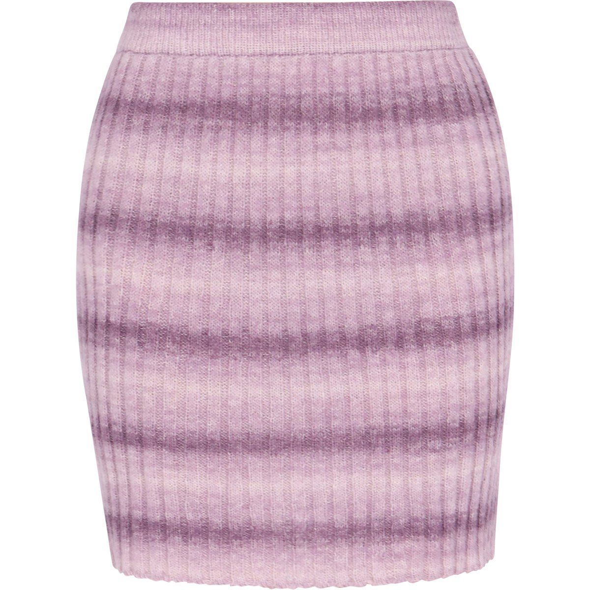 Gerippter Ombré-Strick-Minirock