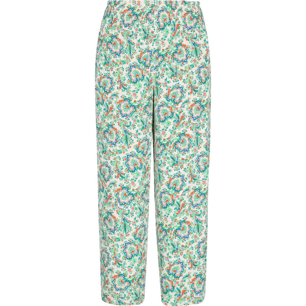 Fließende Weite Hose mit Blumenmuster