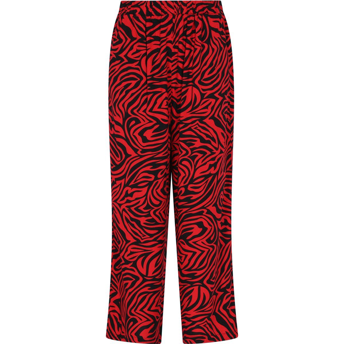 Weite Hose mit Zebra-Print