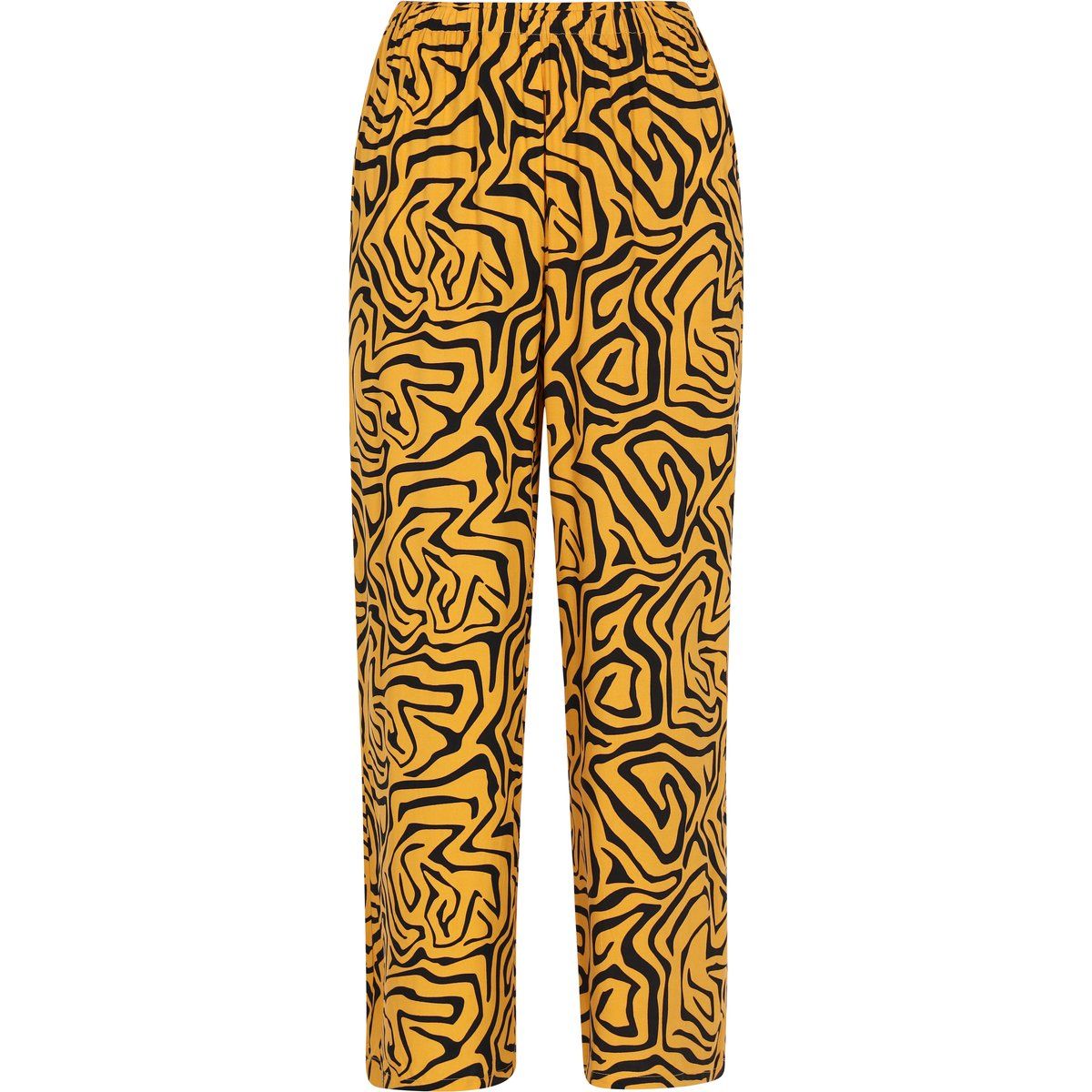 Weite Hose mit abstraktem Print