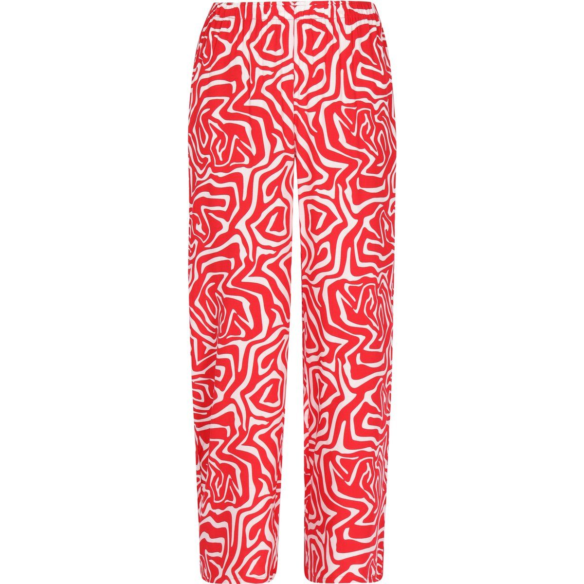 Weite Hose mit abstraktem Muster