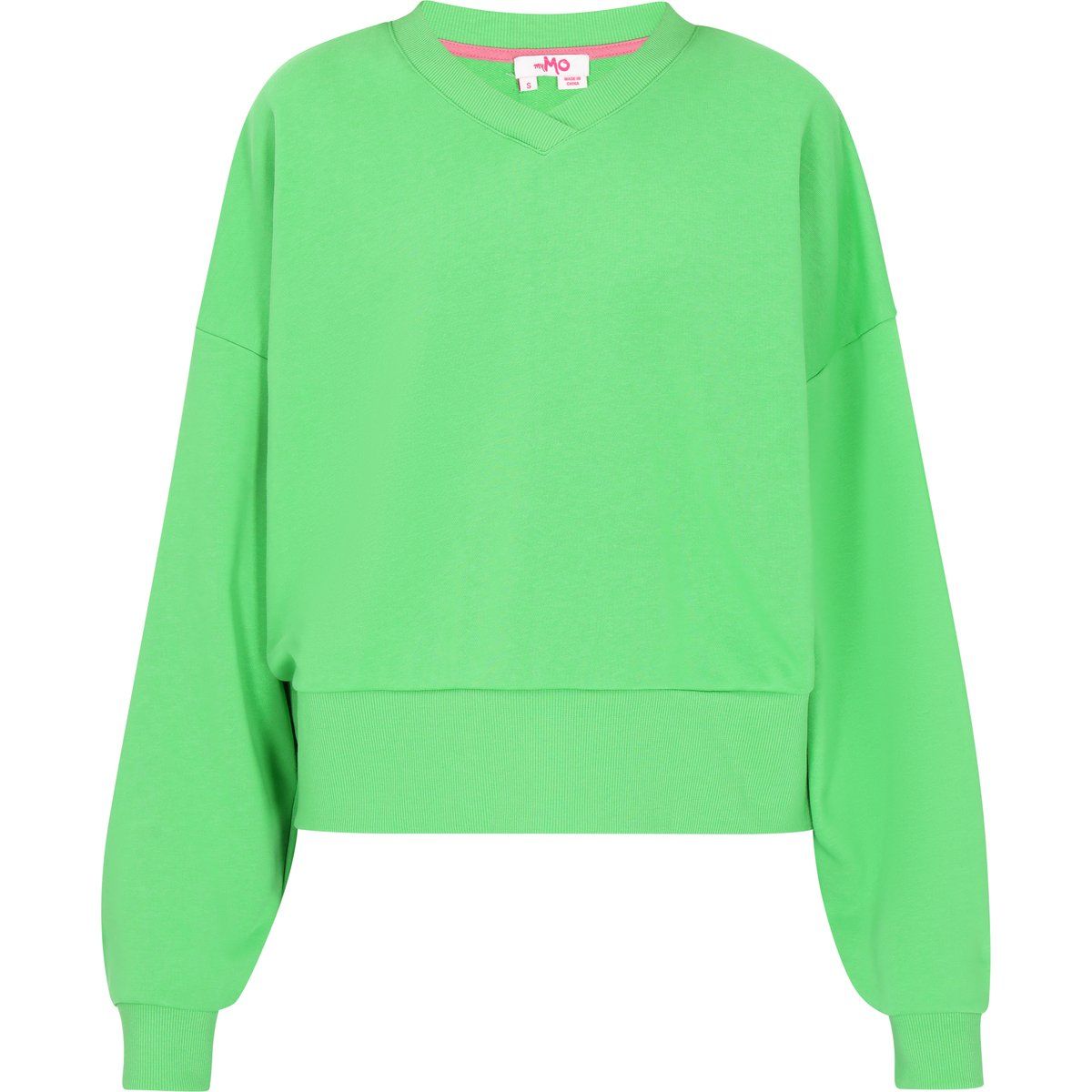 Oversize-Sweatshirt mit V-Ausschnitt