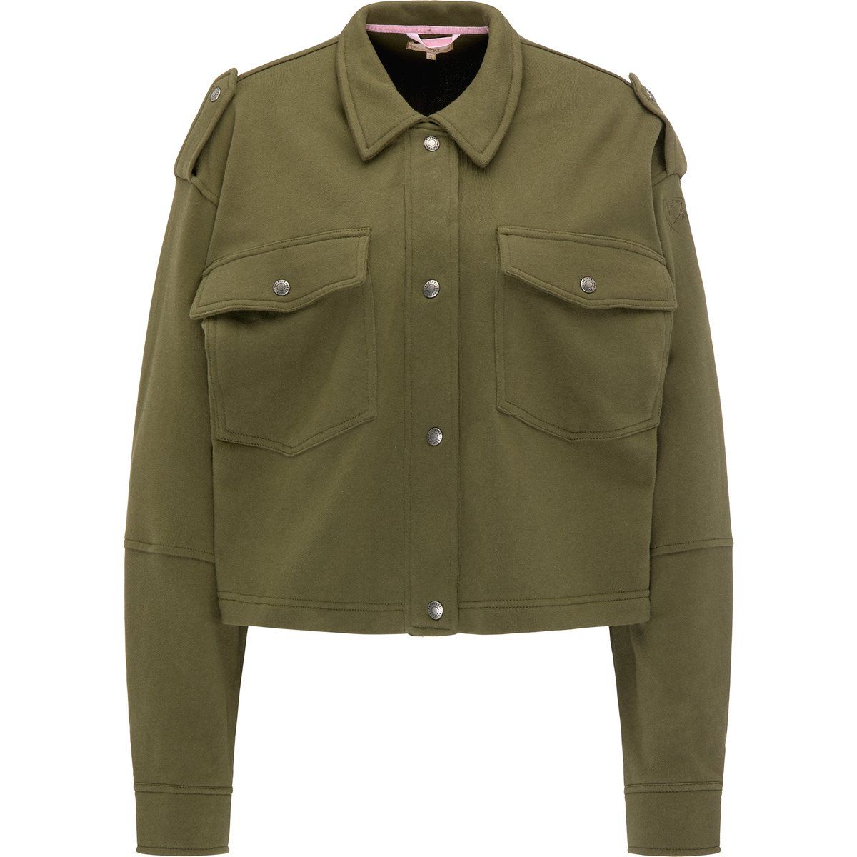 Kurze Sweatjacke im Utility-Stil