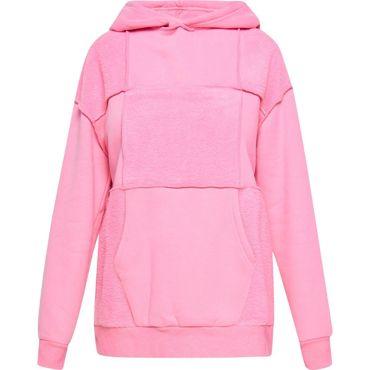 Relaxter Patchwork-Fleece-Hoodie