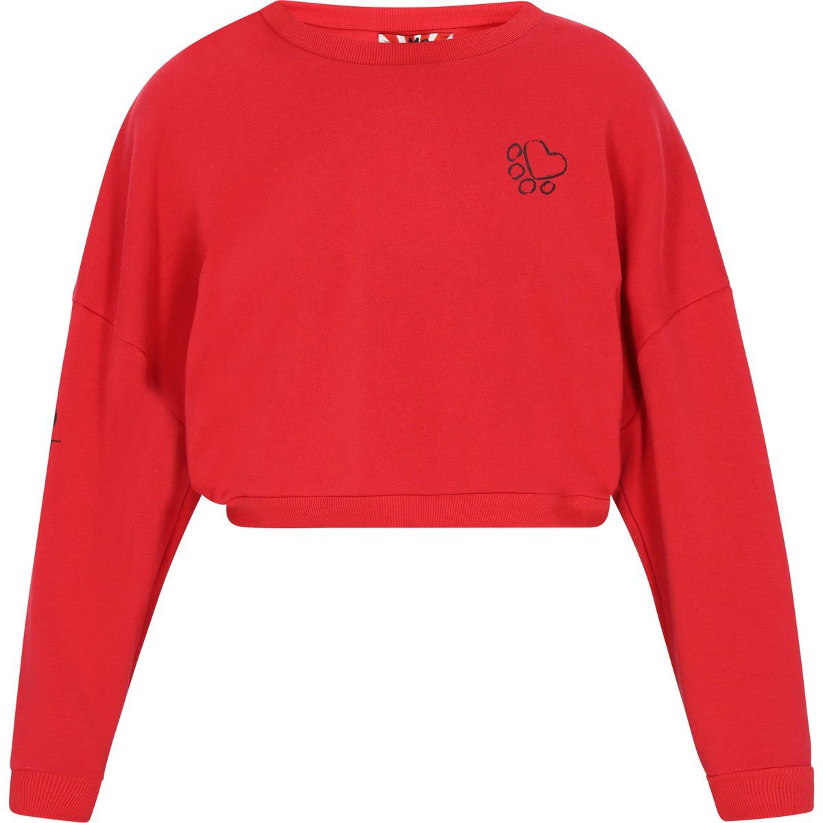 Kurz geschnittenes Sweatshirt mit Grafikprint