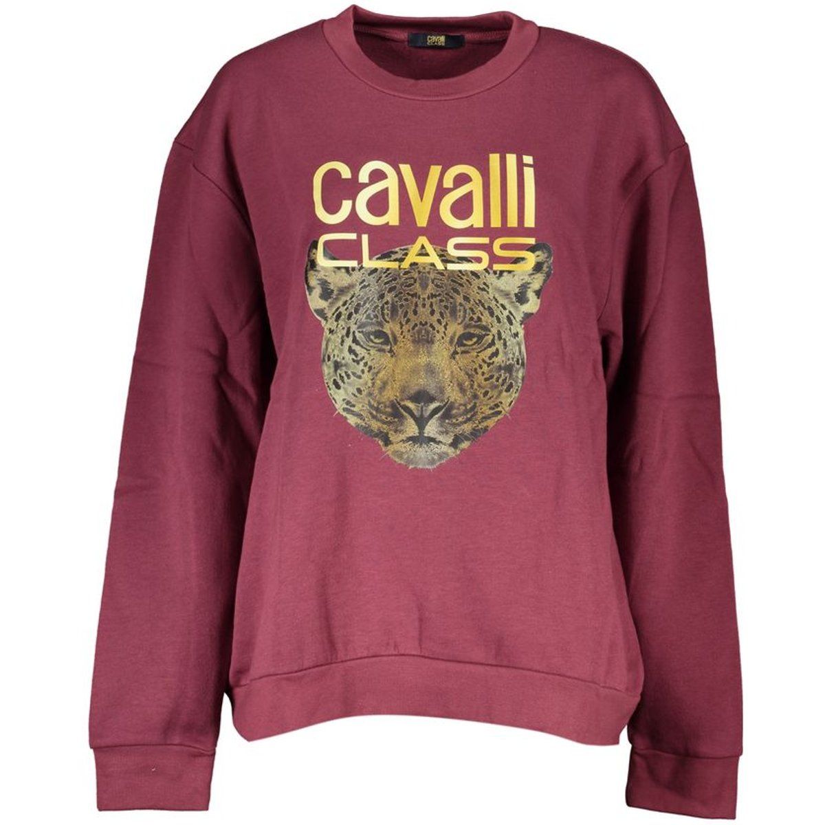 Sweatshirt mit Jaguar-Motiv und Rundhals