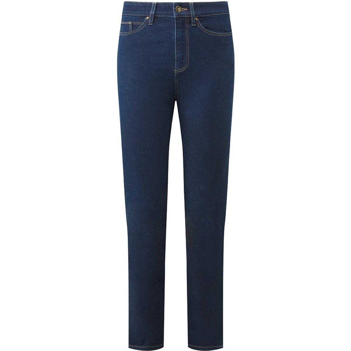 High-Waisted-Jeans mit geradem Bein