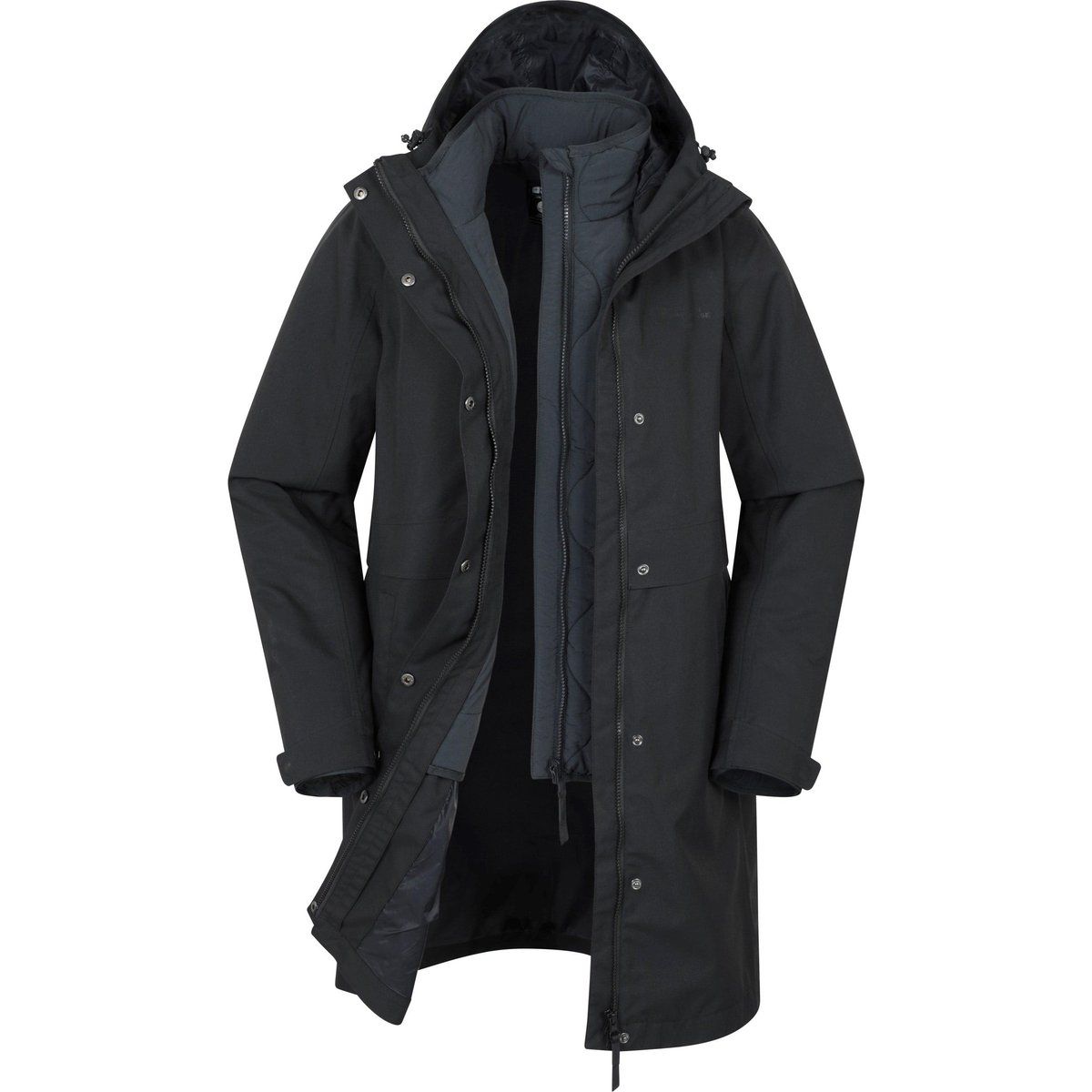 Vielseitiger 3-in-1 wasserdichter Parka