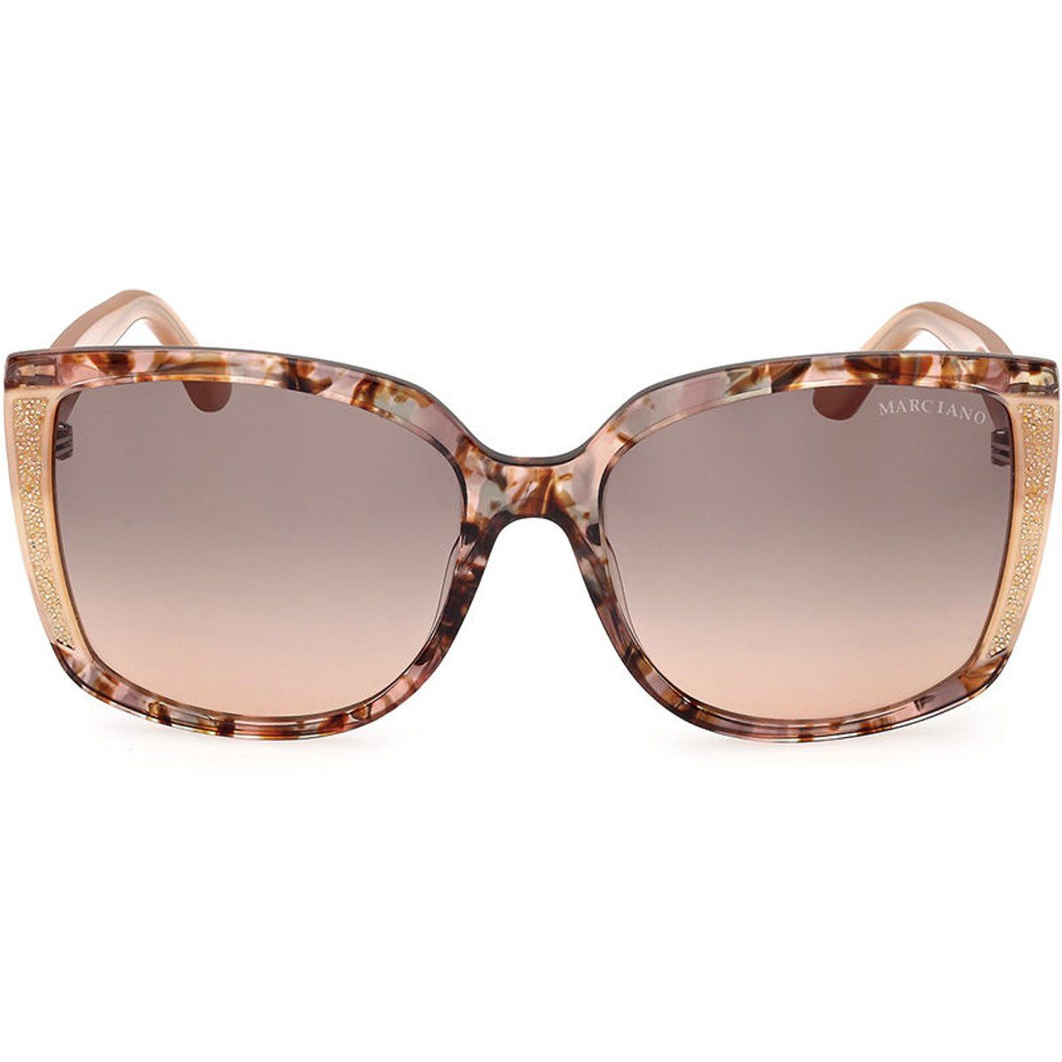 Oversized Verzierte Eckige Sonnenbrille