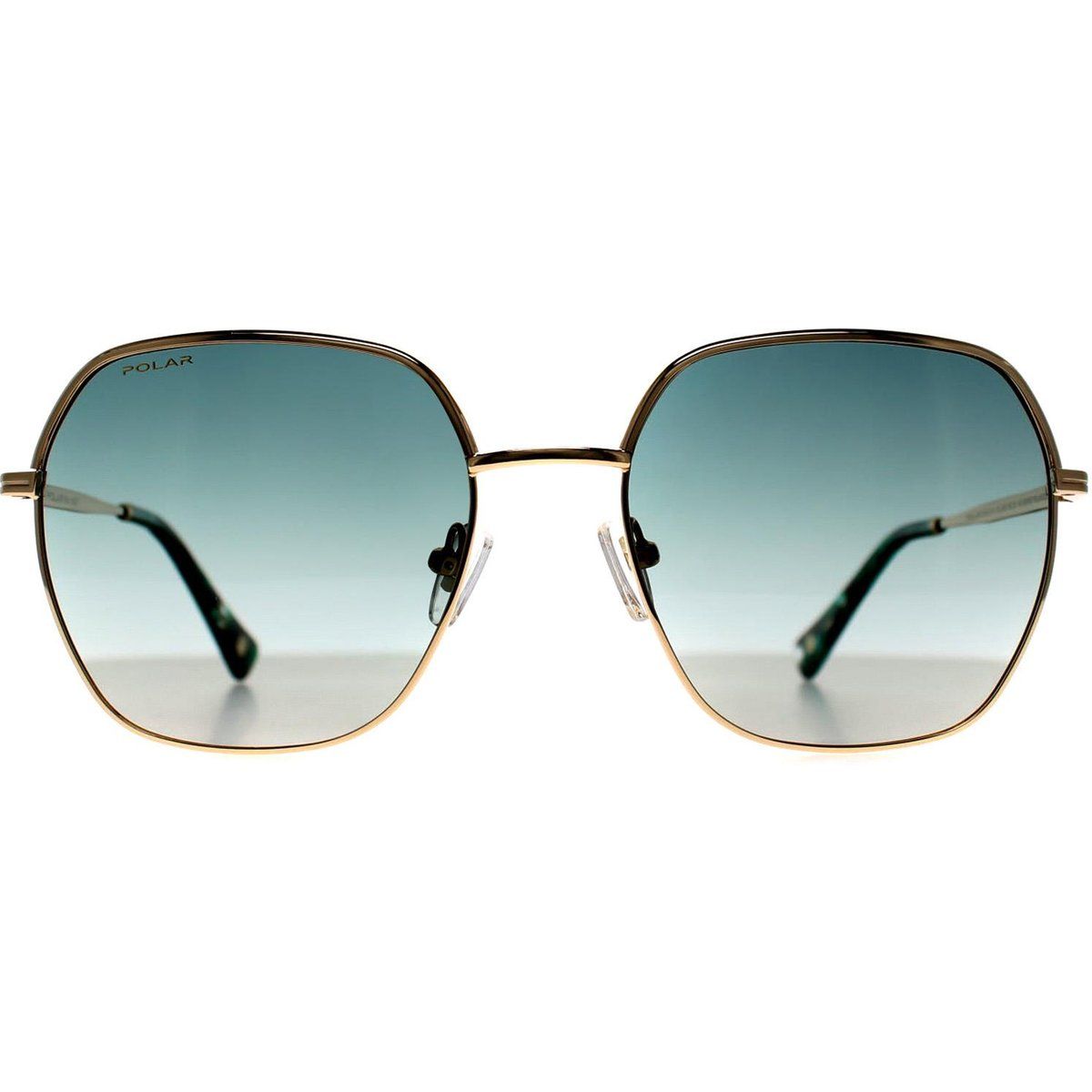 Schicke quadratische Metall-Sonnenbrille
