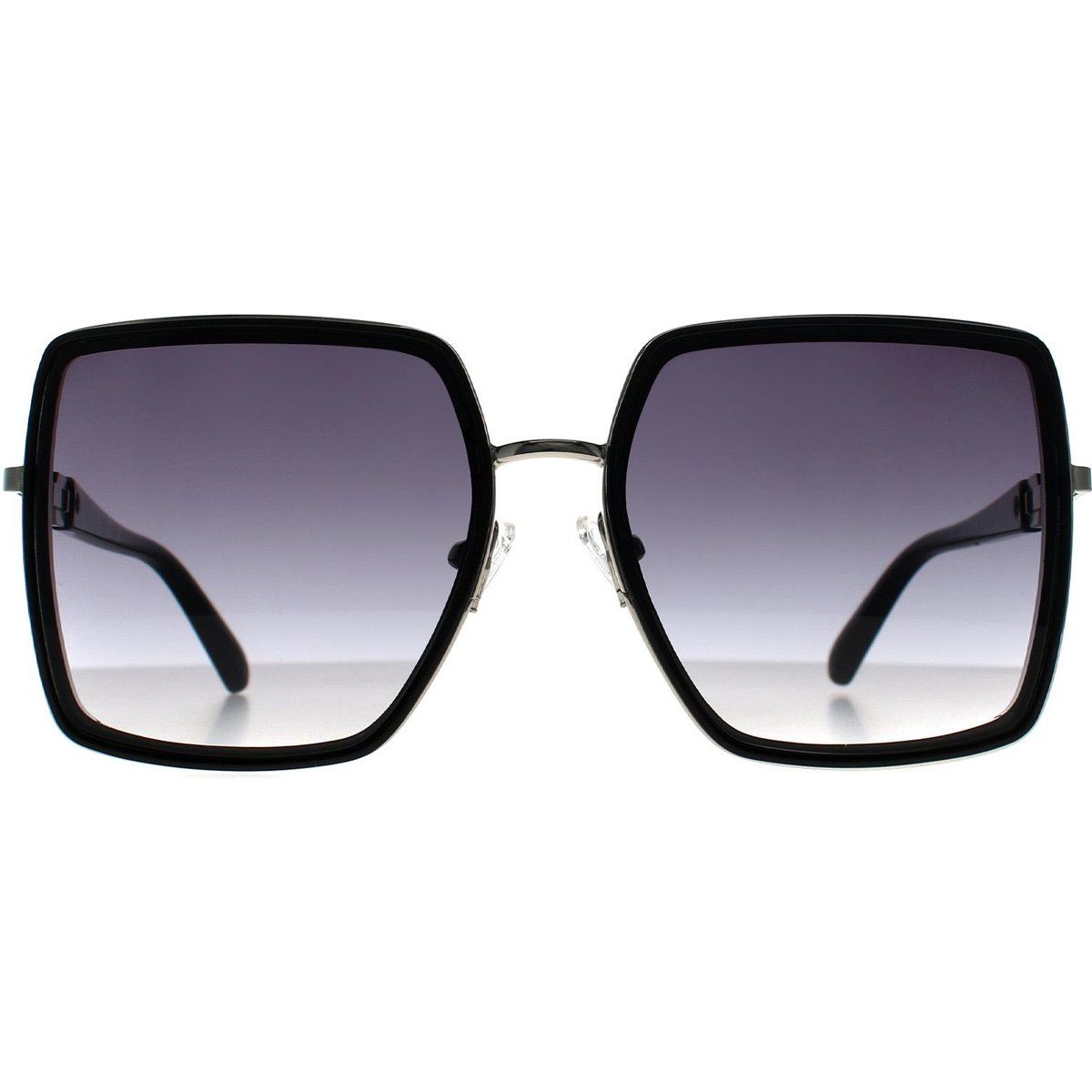Übergroße quadratische Sonnenbrille mit Verlaufsgläsern