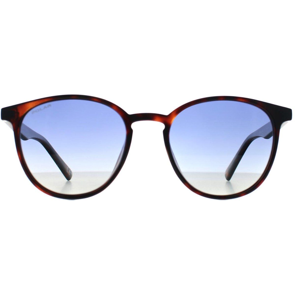 Runde Havanna-Sonnenbrille mit Verlaufsgläsern