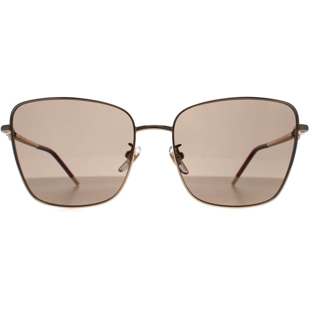 Eckige Sonnenbrille mit Metallrahmen