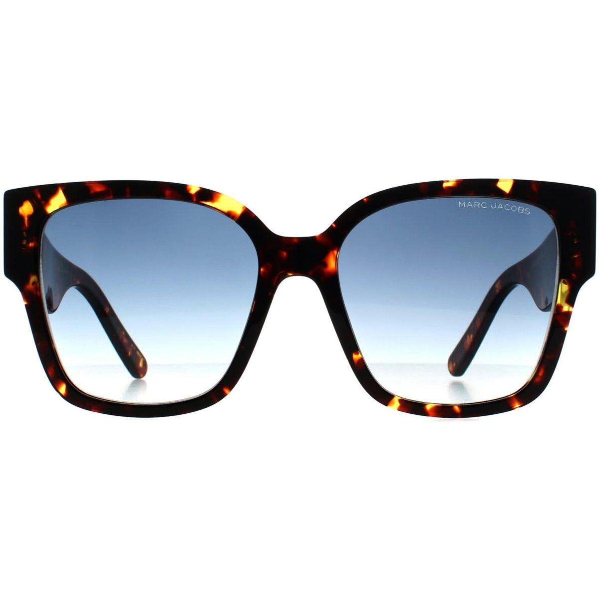 Markante quadratische Sonnenbrille in Hornoptik