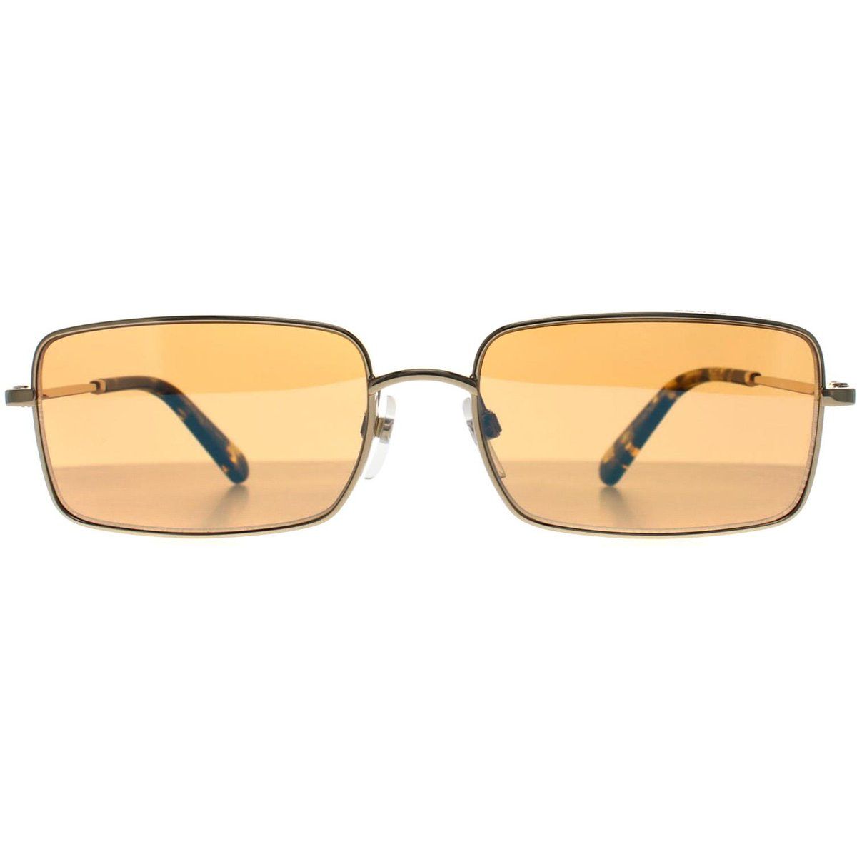 Rechteckige Metallrahmen-Sonnenbrille
