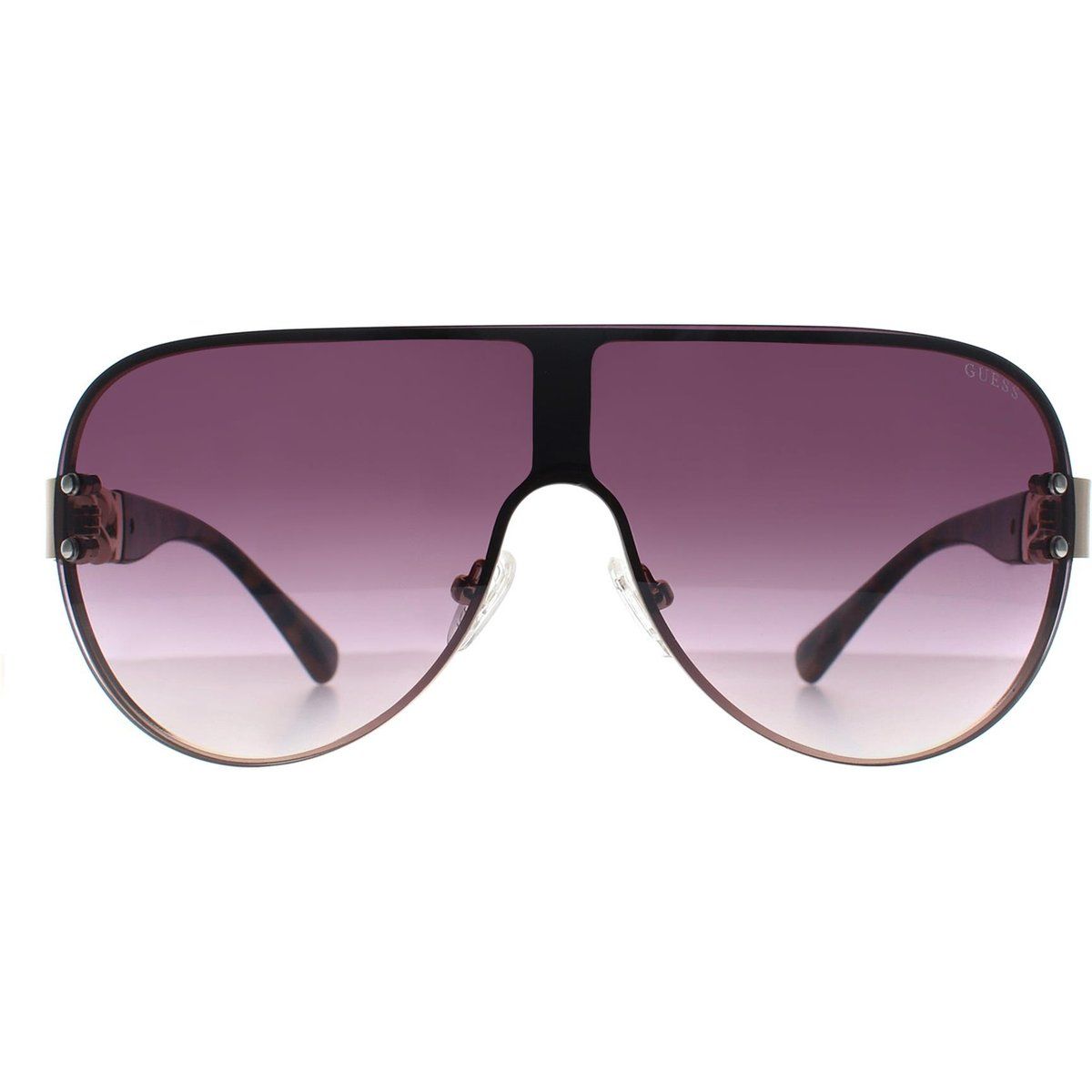 Markante Shield-Sonnenbrille mit Farbverlauf