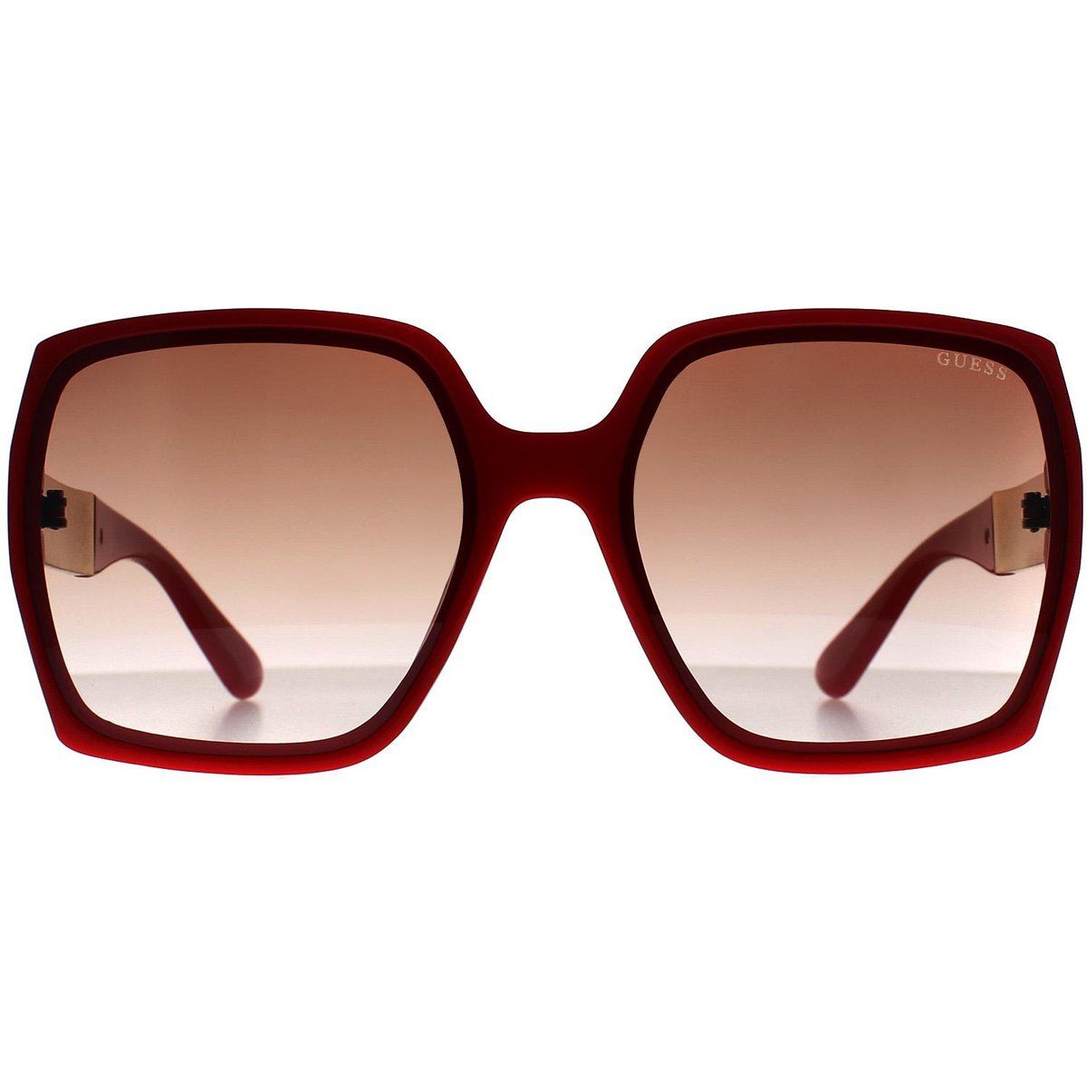 Oversize-Sonnenbrille mit Logo-Verzierungen